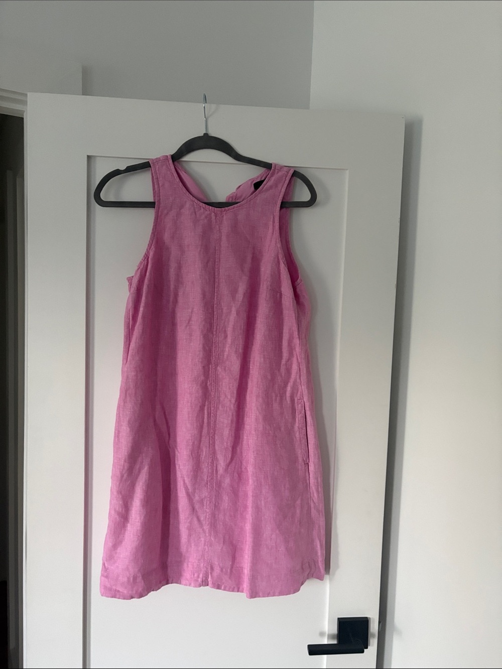 J.CREW Button-back linen shift dress